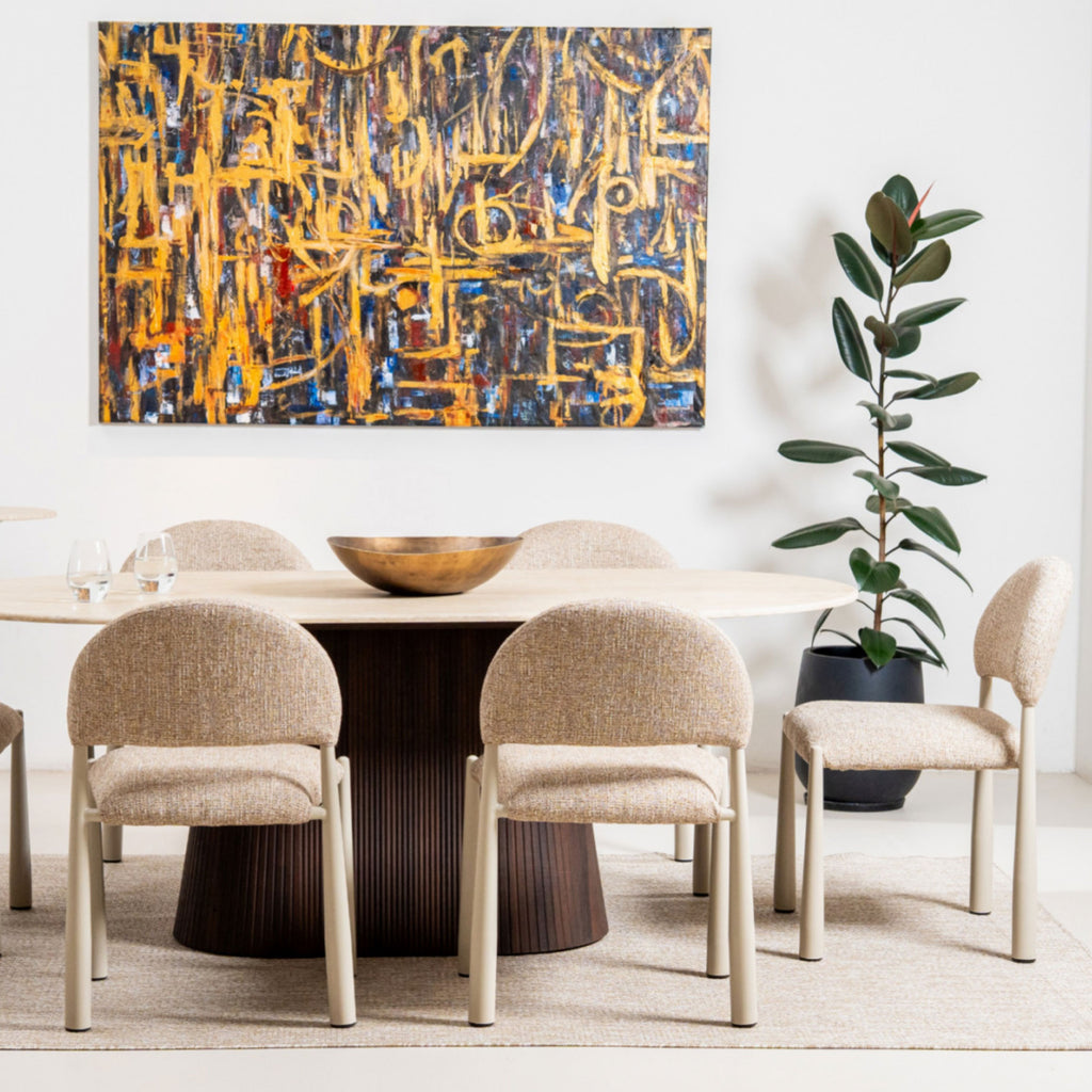 Crete : Dining Table with Egypt Chairs