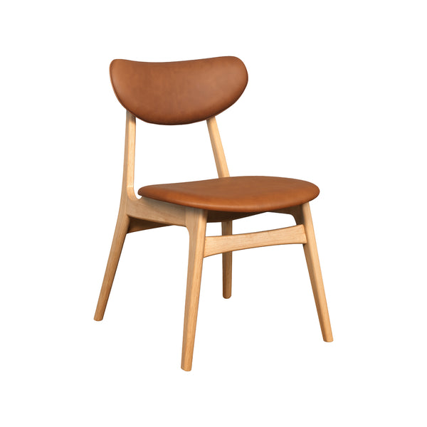 Falkland : Dining Chair Natural / Cognac