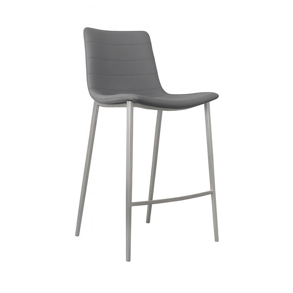 Kenzy : Bar Stool Grey PU