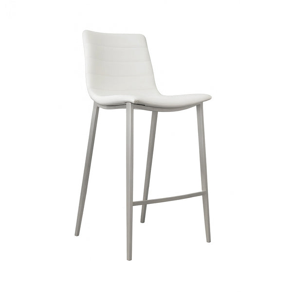 Kenzy : Bar Stool White PU