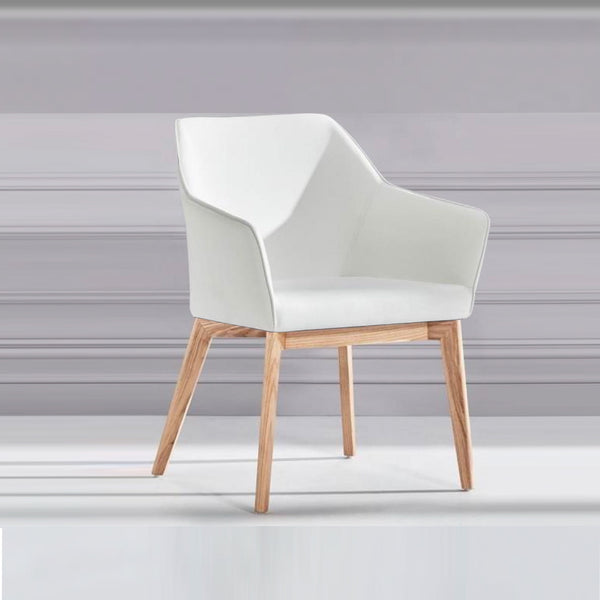 Kyam : Dining Chair Natural Frame - White, Black or Grey Seat