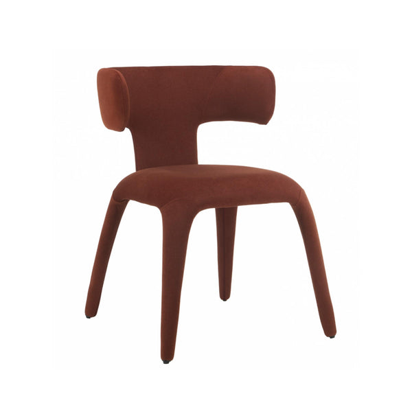 Taurus : Dining Chair Rust Fabric