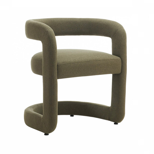 Toronto : Dining Chair with Olive Fabric