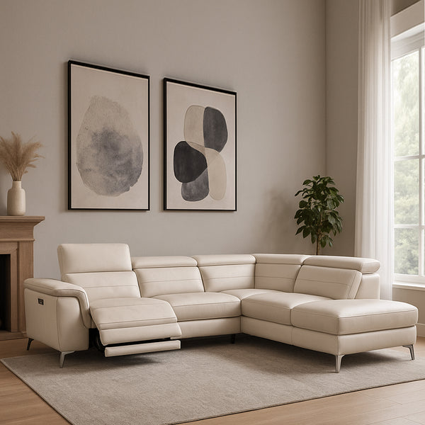 Zeta: Corner Chaise Electric Recliner