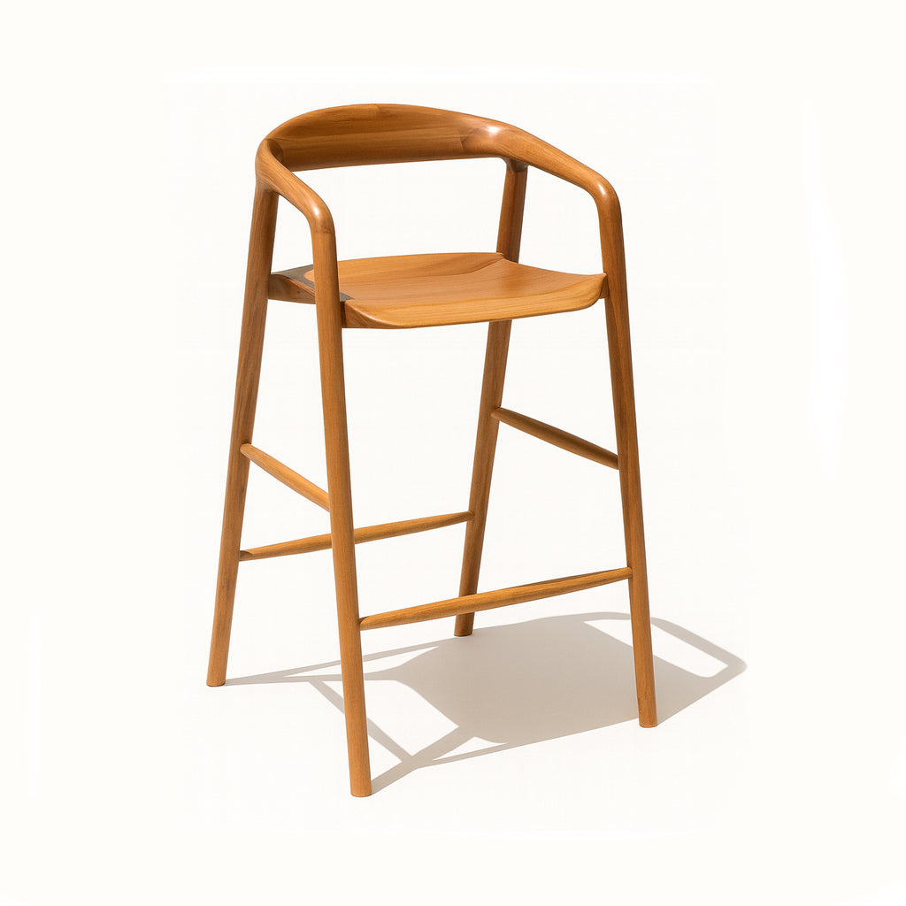 Santarino : Bar Stool Blackbutt Solid Seat