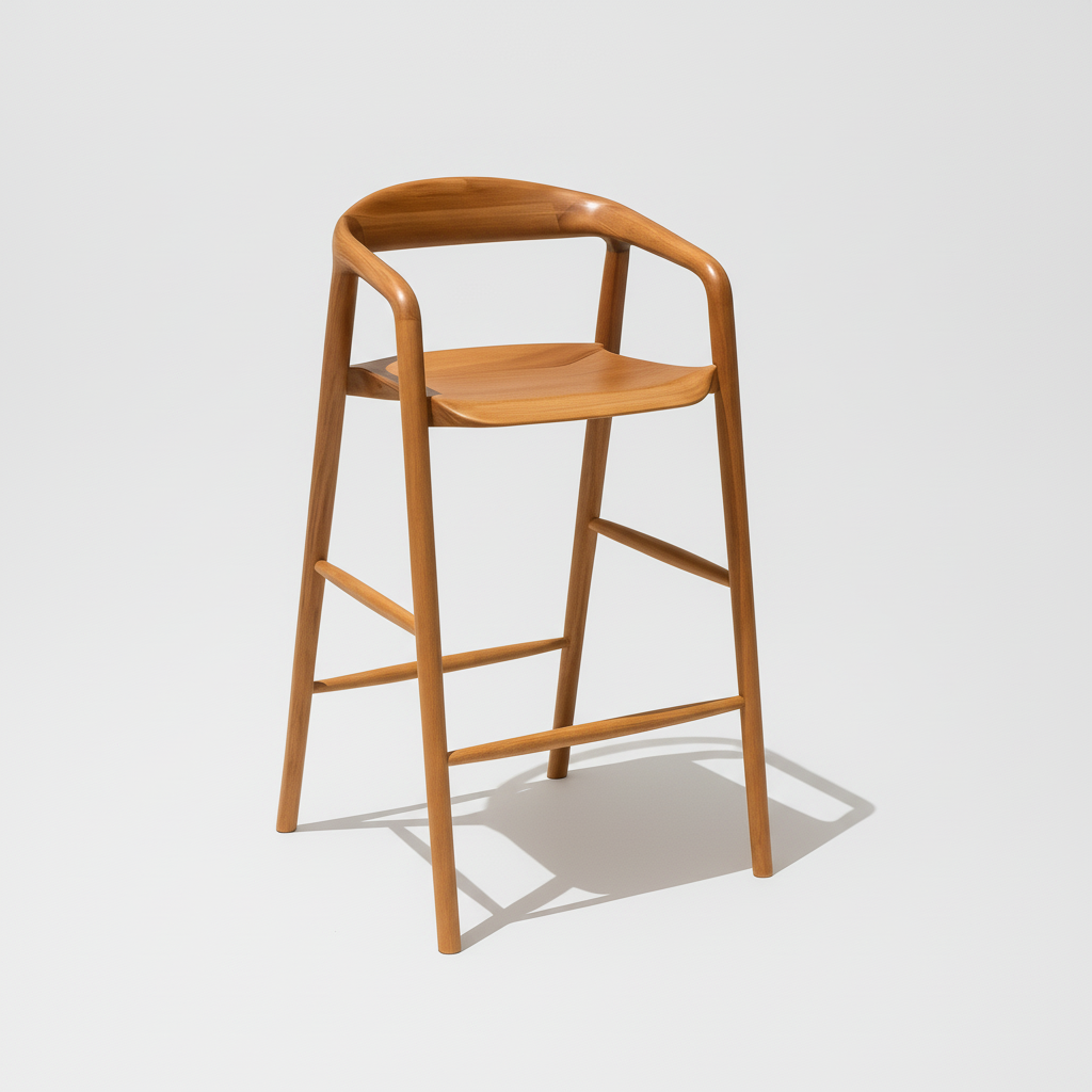 Santarino : Bar Stool Blackbutt Solid Seat