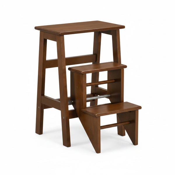 Z-Abby : Step Stool in Antique Oak Wood