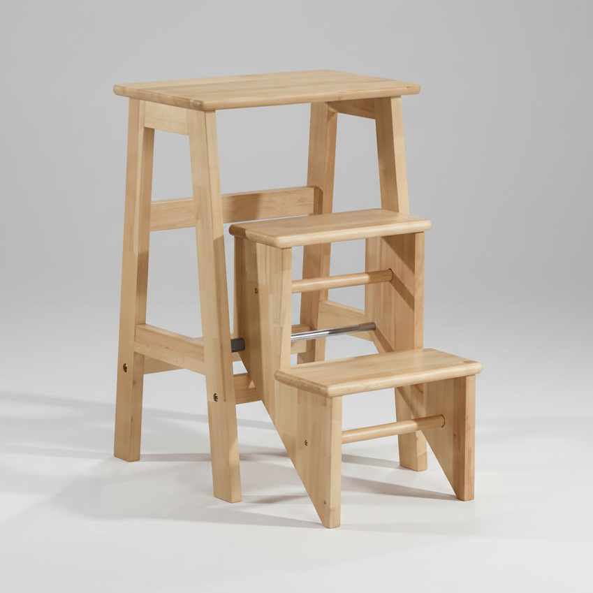 Z-Abby : Step Stool in Natural Wood