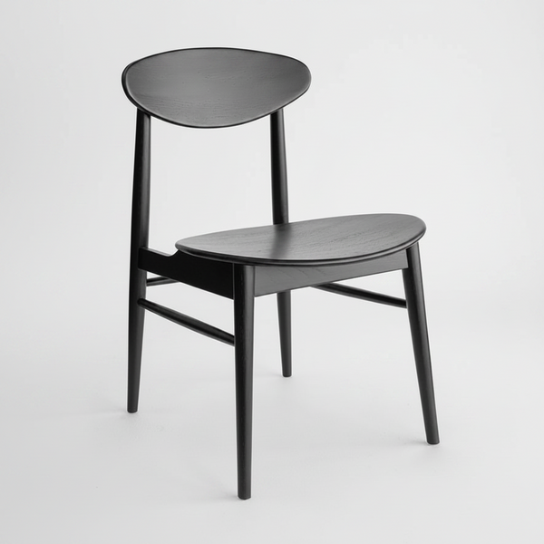Abigale : Dining Chair in Black American Oak