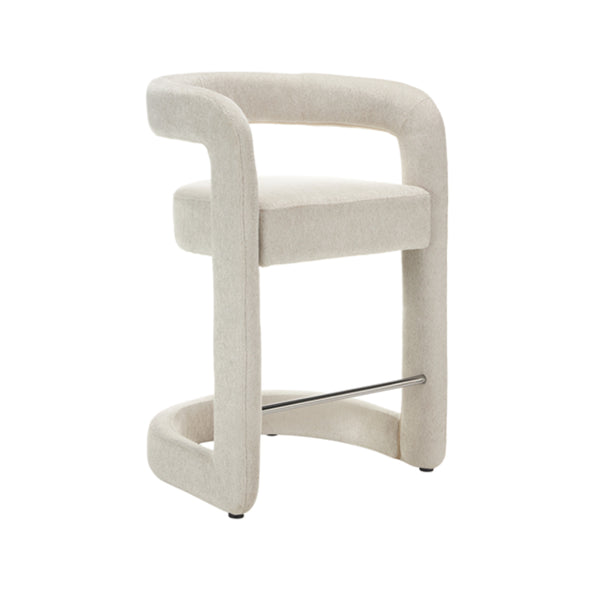 Addis : Bar Stool Beige Fabric