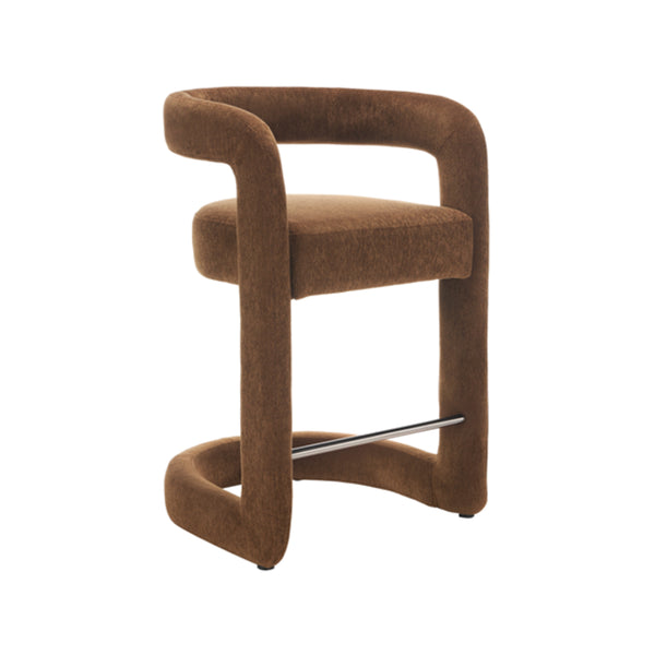 Addis : Bar Stool Copper Fabric