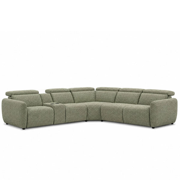 Amalfi: Modular Corner Sofa Electric Recliner in Fabric
