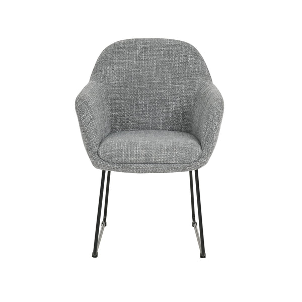 Ariana : Dining Chair Grey Fabric