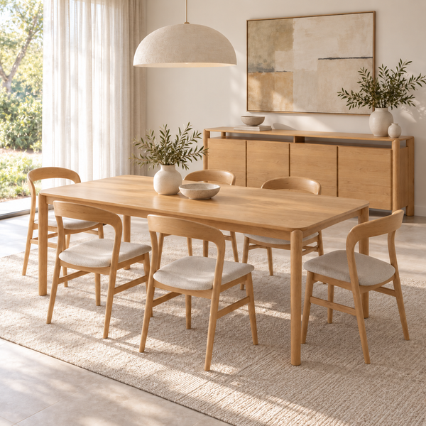 Aries : Dining Table American Oak Timber