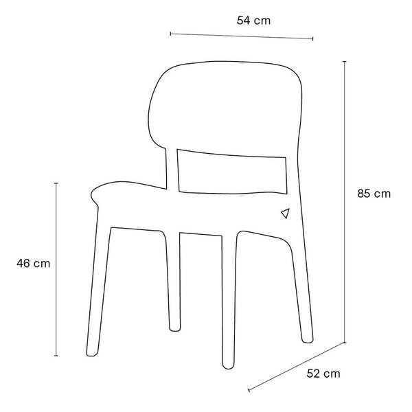 Arlo : Dining Chair Oak Black