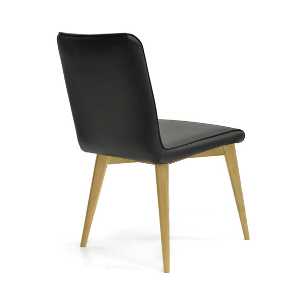 Ashland : Messmate Timber Dining Chair Black PU