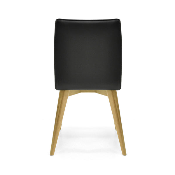 Ashland : Messmate Timber Dining Chair Black PU