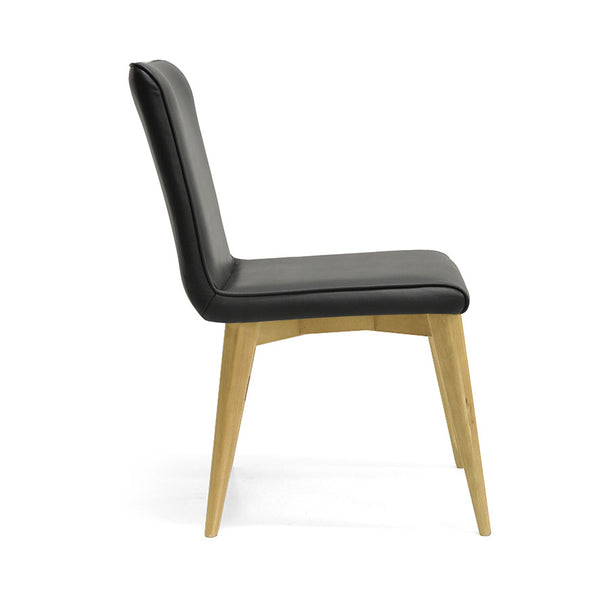 Ashland : Messmate Timber Dining Chair Black PU