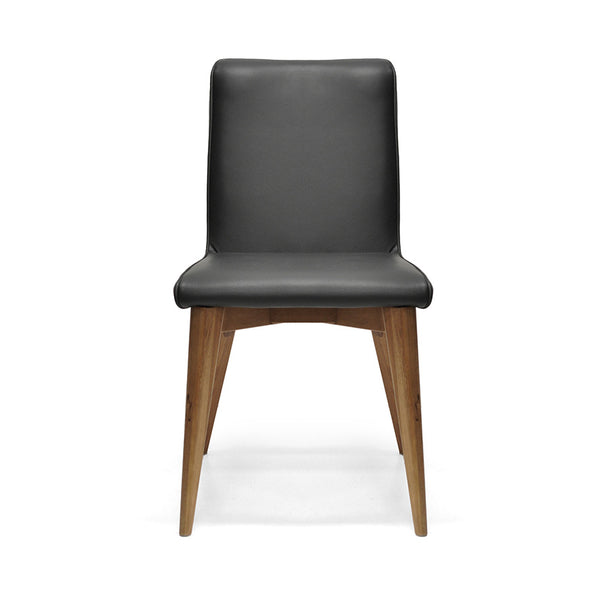 Ashland : Blackwood Timber Dining Chair Black PU