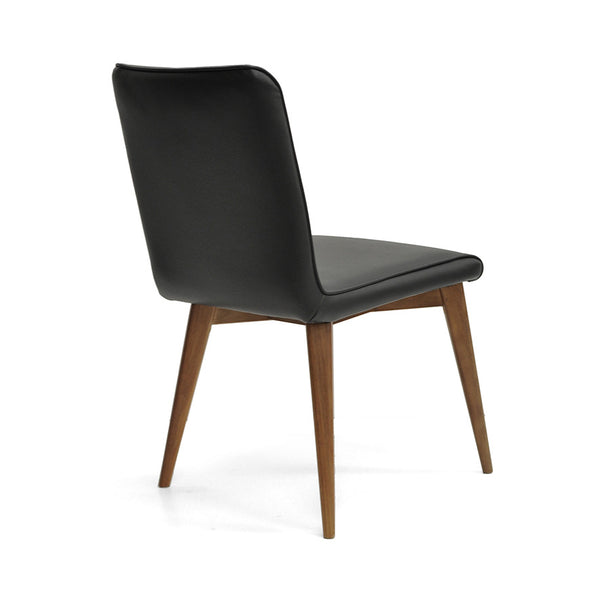 Ashland : Blackwood Timber Dining Chair Black PU