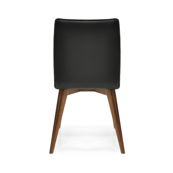 Ashland : Blackwood Timber Dining Chair Black PU