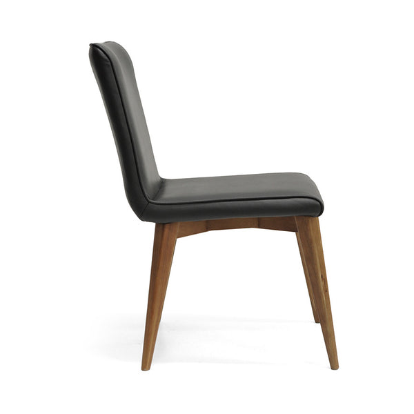 Ashland : Blackwood Timber Dining Chair Black PU