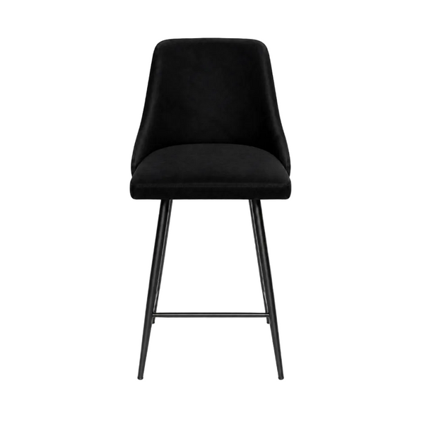 Ashley : Bar Stool in Black Velvet
