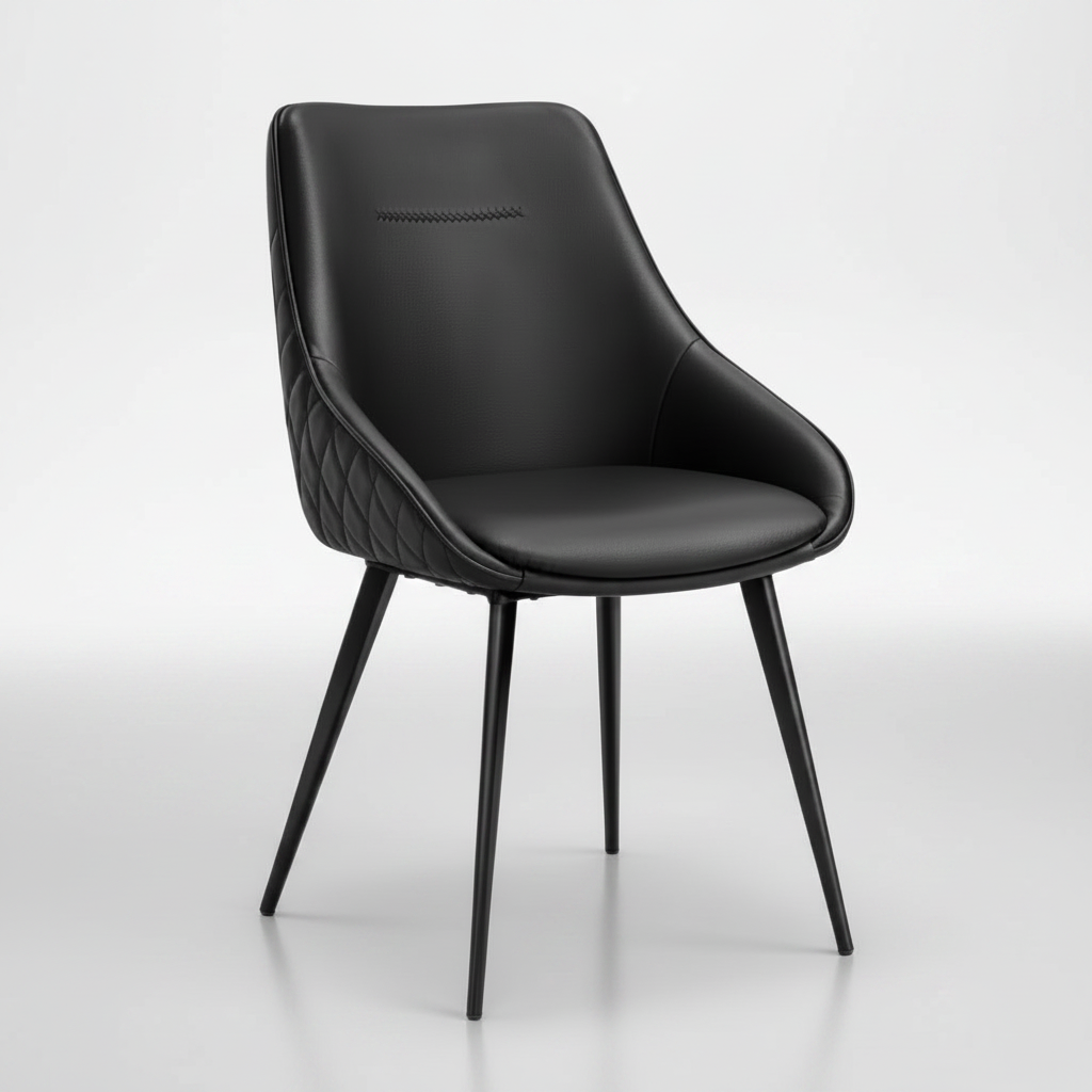 Alonzo : Dining Chair in Black