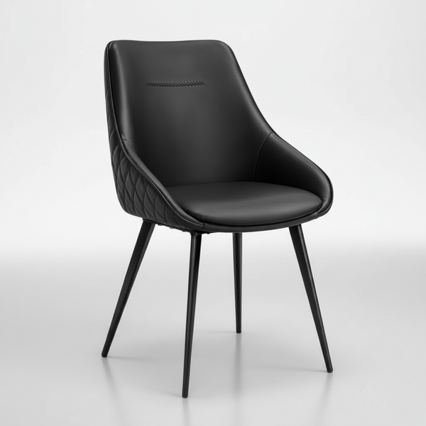Alonzo : Dining Chair in Black