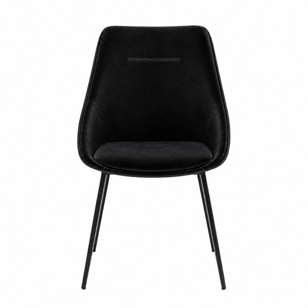 Ashley : Dining Chair in Black Velvet
