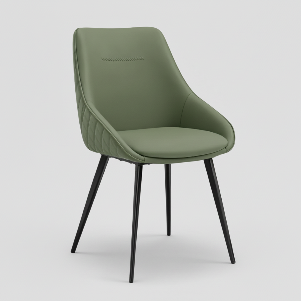 Alonzo : Dining Chair in Olive