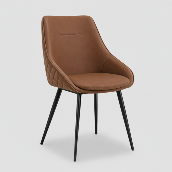 Alonzo : Dining Chair in Rust