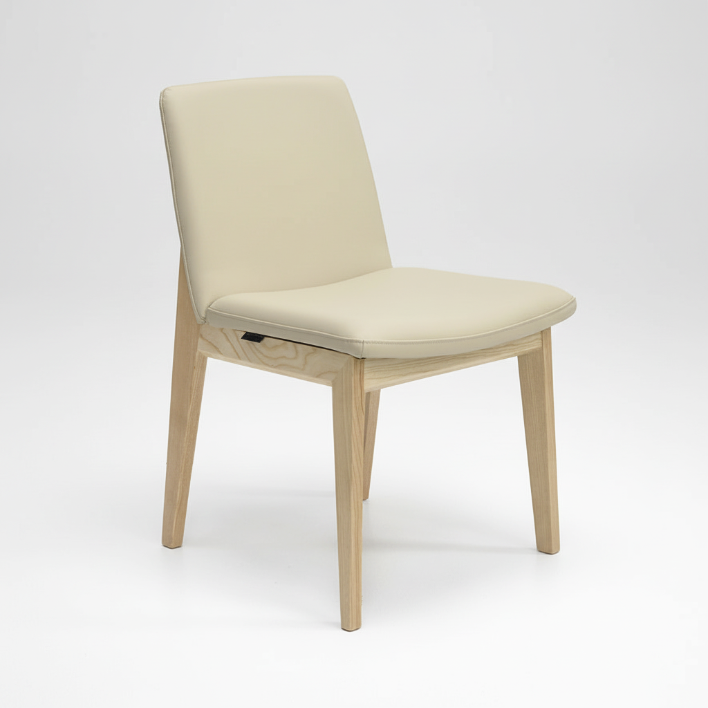 Bailey : Dining Chair Ash Frame with Clay Leather
