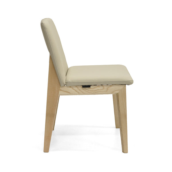 Bailey : Dining Chair Ash Frame with Mounton Leather