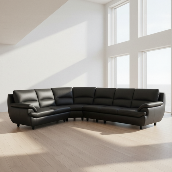 Berlin : Leather Corner Sofa