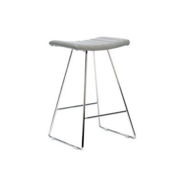 bindi bar stool grey with chrome base