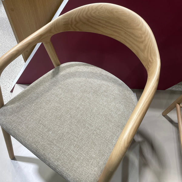 Bosino : Dining chair solid ash wood Natural