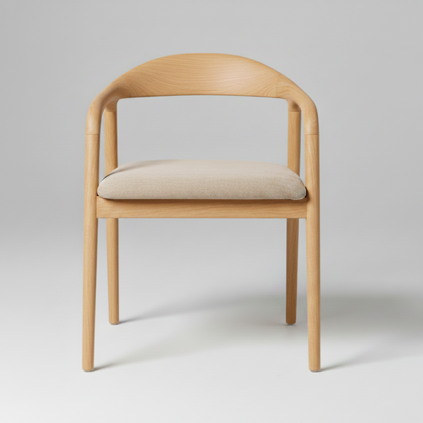 Bosino : Dining chair solid ash wood Natural