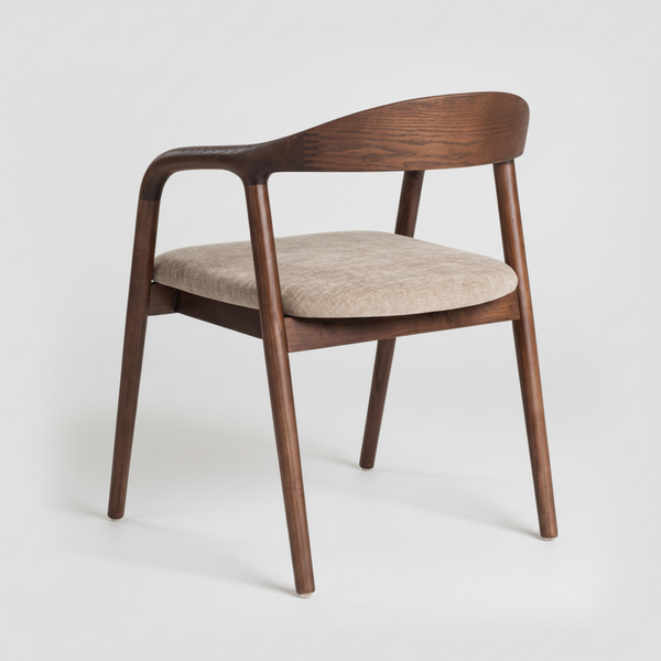 Arezo : Dining Table & Bosino Chairs Walnut