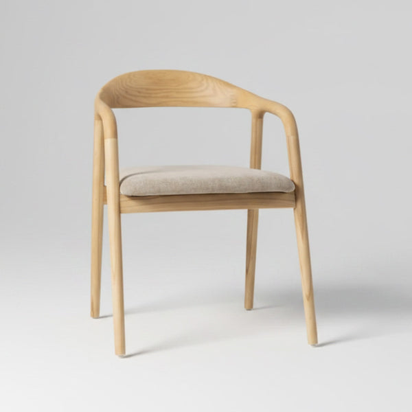 Bosino : Dining chair solid ash wood Natural