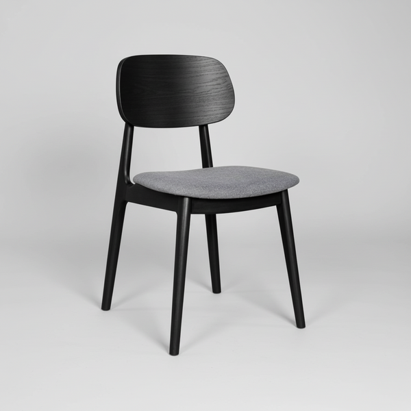 Bowi : Dining Chair Black Frame Espresso Seat