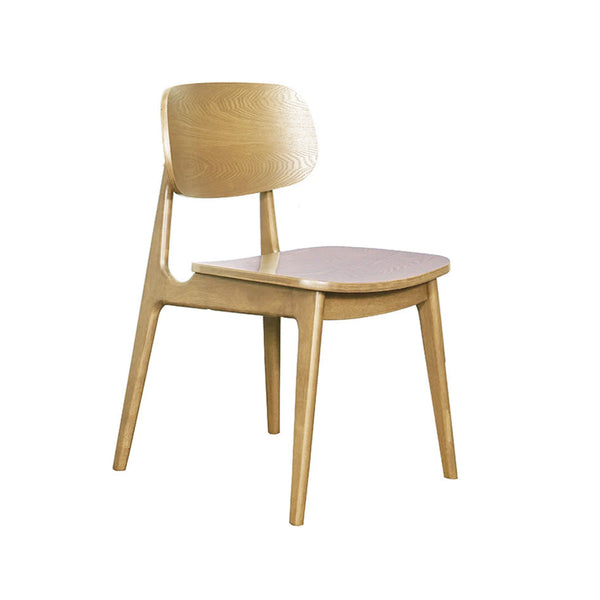 Bowi : Dining Chair Solid Seat Natural