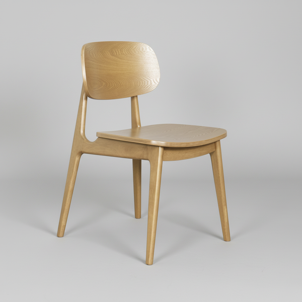 Bowi : Dining Chair Solid Seat Natural