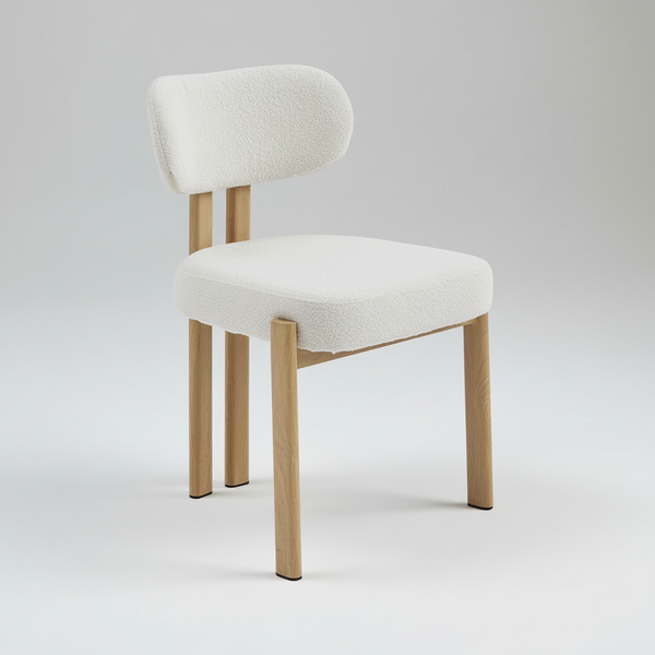 Cancun : Dining Chair with Beige Fabric