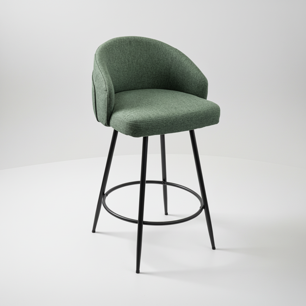 Carey : Bar Stool Sage Fabric