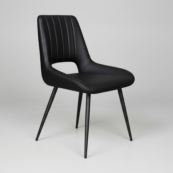 Carlina : Dining Chair with Black Frame