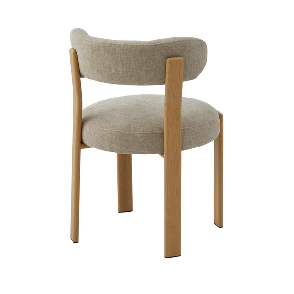 Carmo: Dining Chair Natural - Beige Fabric