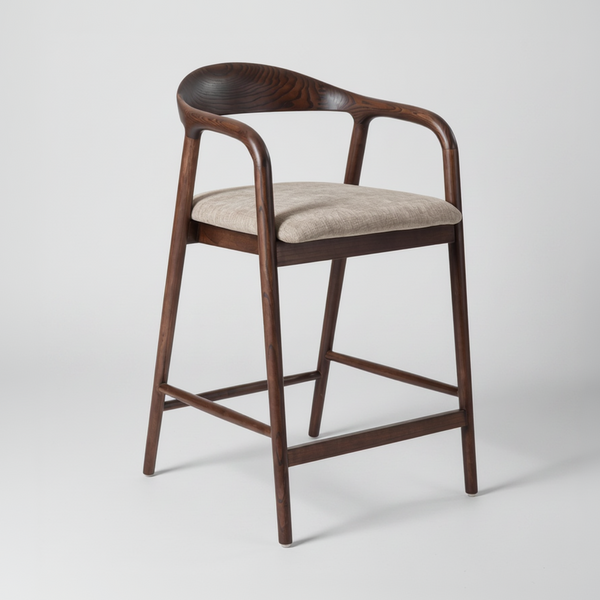 Bosino : Dining chair solid ash wood walnut