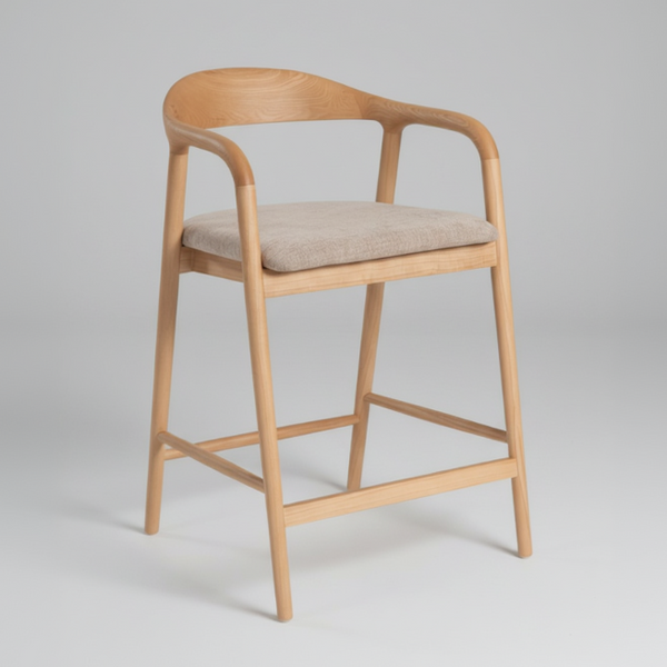 Bosino : Dining chair solid ash wood Natural
