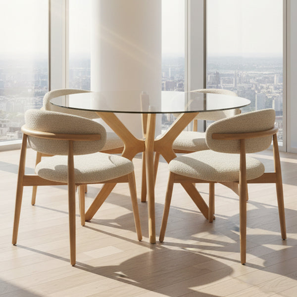 Cayman : Round Dining Table with Cleo Chair